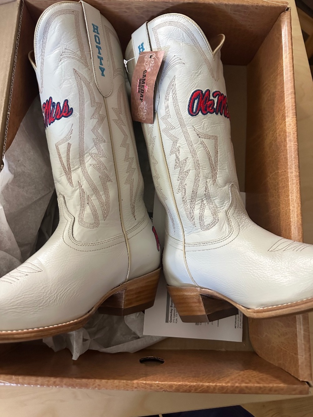 Ole Miss Gameday Boots: size 10